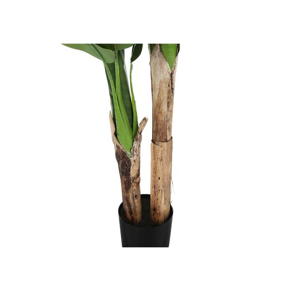 Black Green 55-Inch Indoor Faux Fake Floor Potted Real Touch Banana Artificial Plant, image 3